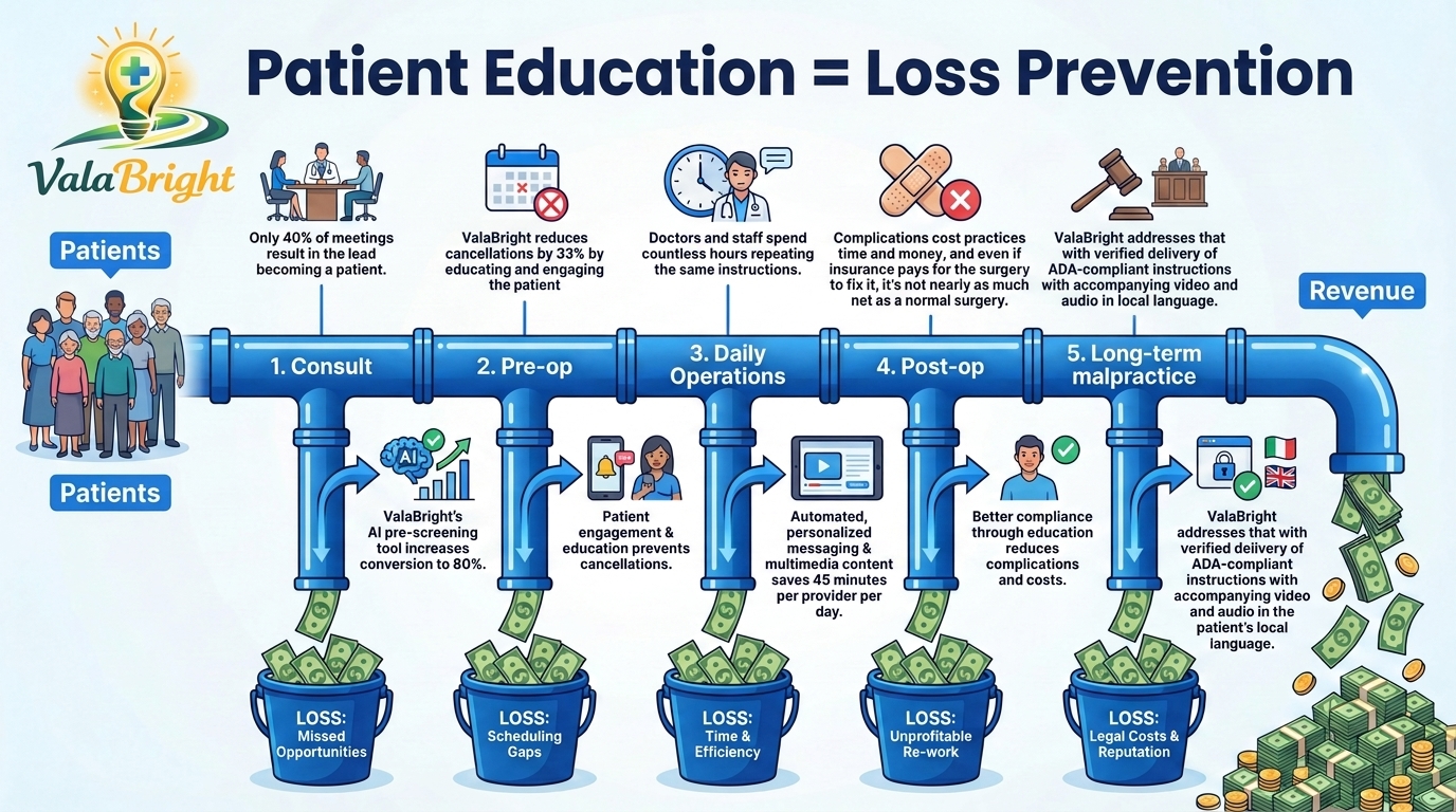 Patient education is loss prevention