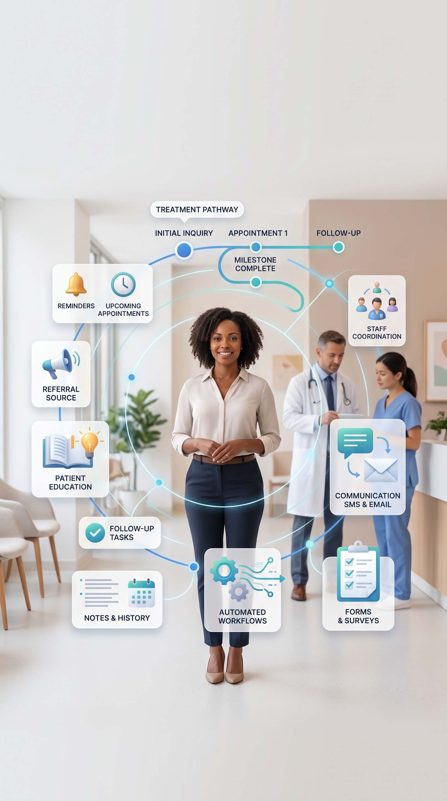ValaBright patient relationship management dashboard